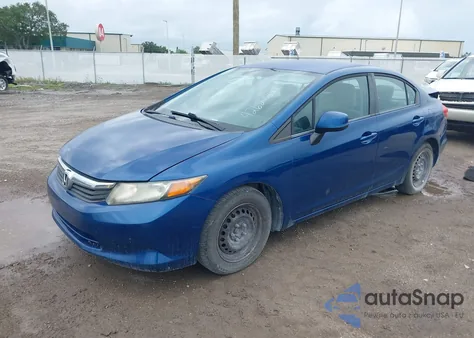 2012 Honda Civic Lx z USA, uszkodzony, nr VIN 2HGFB2F5XCH534594